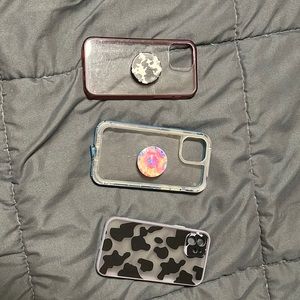 Misc iPhone 12 cases some with pop sockets